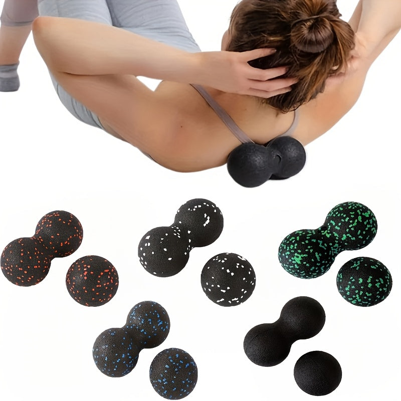2-Pack EPP Massage Balls for Yoga and Fitness - Textured Trigger Point Muscle Massagers for Back, Feet and Deep Tissue Relief