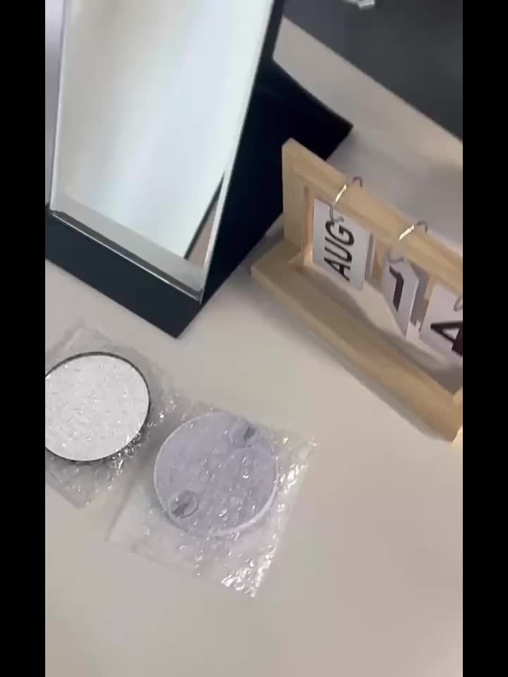 High-Definition Makeup Mirror 5x/10x/15x Magnification — Portable Suction Cup Travel Mirror, Clear Glass Black Frame