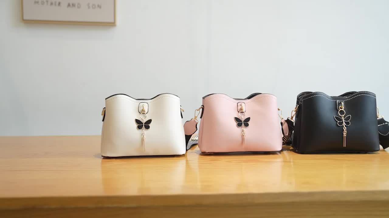 Small Butterfly Crossbody Bag for Women - Lightweight Bucket Shoulder Purse for Teens