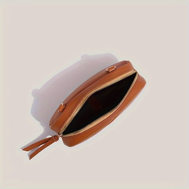 Baguette Bread Crossbody Bag - Cute PU Leather Shoulder Bag with Adjustable Strap, Multifunctional Commuter Purse