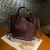 Top-Grain Cowhide Leather Tote Bag for Women - Large-Capacity Minimalist Commuter Handheld Crossbody Bucket Bag