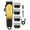 Men's USB Rechargeable Hair Clipper & Beard Trimmer Set with LCD Power Display, 4 Guide Combs – Travel Grooming Kit