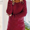 Women's Plus Size Cream Fleece Pullover - Long Sleeve Crew Neck Loose Fit Warm Sweater, Machine Washable
