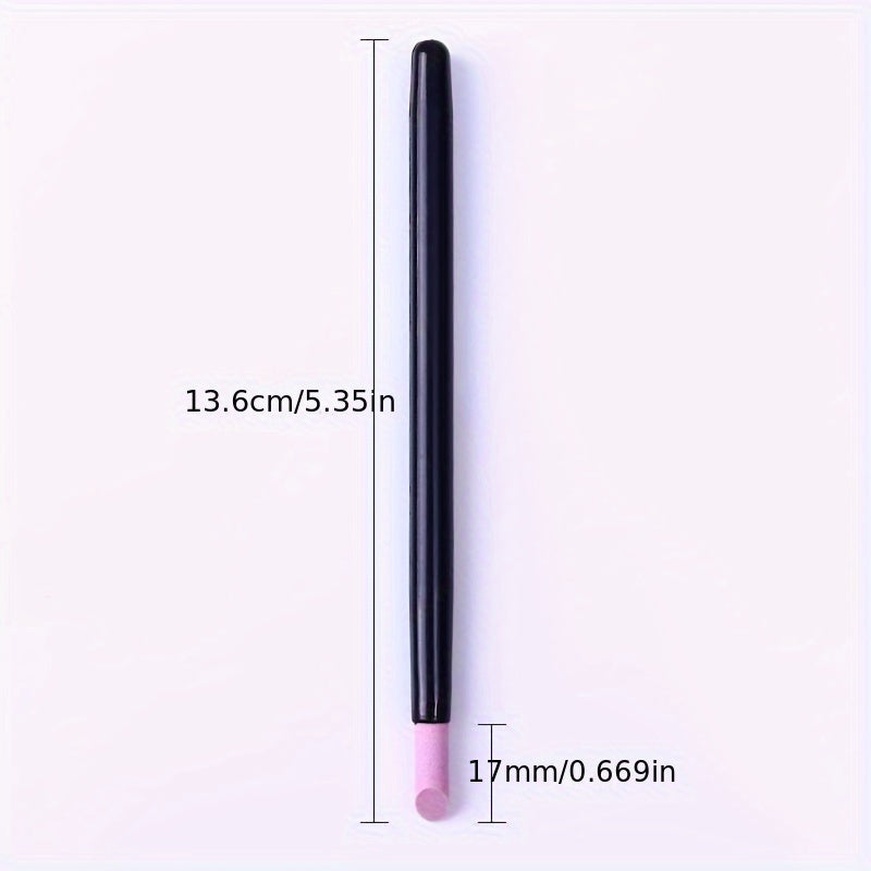 Quartz Cuticle Pusher Pen – Pinkish-Purple Quartz Nail Care Tool, Odorless Easy-Grip Cuticle Remover for Manicure & Pedicure