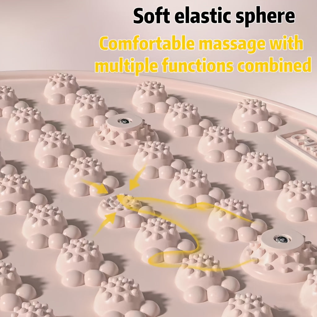 Pink Silicone Foot Massager Pad – Ergonomic Acupressure Foot Massage Mat for Home Relaxation & Fitness