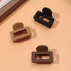 3-Pack Matte Shark Hair Claw Clips Solid Color Elegant Hair Clips for Women
