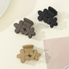3-Pack Matte Shark Hair Claw Clips Solid Color Elegant Hair Clips for Women