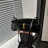 Light Luxury Quilted Baguette Shoulder Bag with Detachable Strap - Small Square Crossbody Handbag for Women