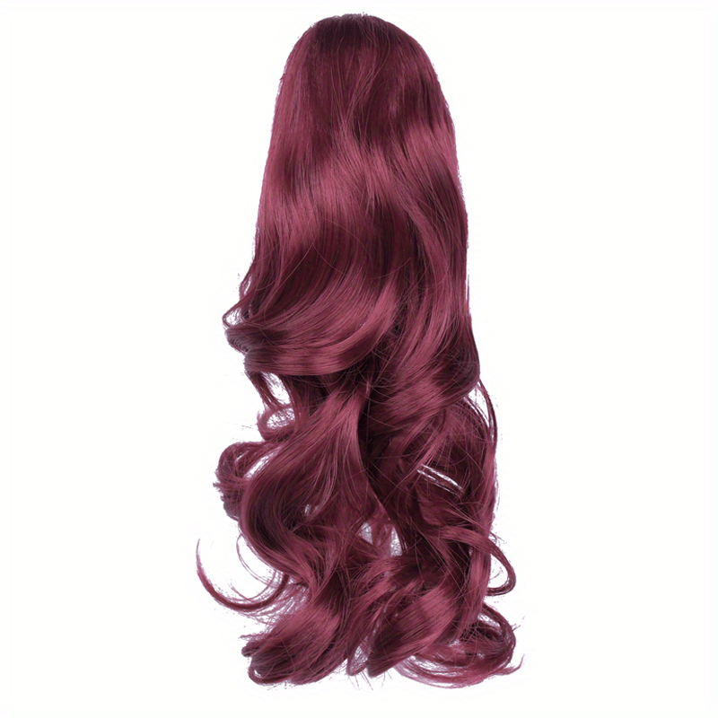 Clip-In Curly Ponytail Hair Extension – 11.8 in (30 cm) Loose Wave Claw Clip, Synthetic High-Temp Fiber for Women