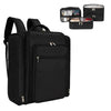 Extra-Large Makeup Artist Travel Backpack – Black Durable Polyester Cosmetic Organizer with 4 Removable Pouches & Multiple Compartments