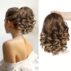 SLEEKCUTE Curly Wavy Clip-In Ponytail Extensions – High-Heat Synthetic Hair for Instant Volume & Natural Bounce