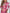 Women's Elegant Pink Print Long Sleeve Blouse - Breathable Non-Transparent Woven Top for Office & Party