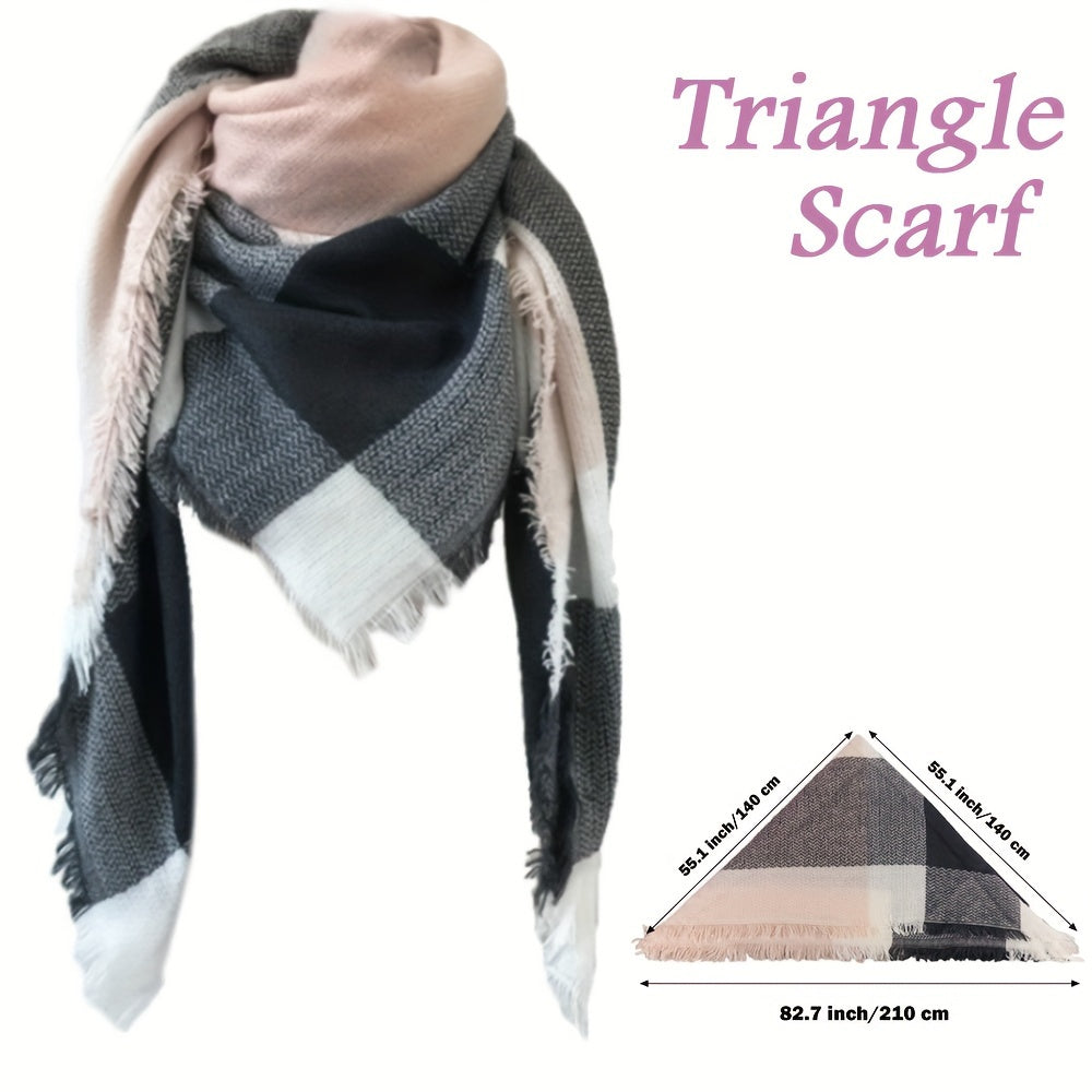 Women's Bohemian Jacquard Tassel Shawl – Rainbow Gradient Pashmina-Style Scarf, Paisley Fringed Wrap 79 x 28 in (200 x 71 cm)