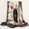 Women's Large Square Scarf 35.4 x 35.4 in (90 x 90 cm) – Printed Shawl, Headscarf & Neck Wrap – Lightweight All-Season Breathable Wrap in Multiple Colors