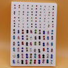 100 Pairs Colorful Rhinestone Plastic Stud Earrings Set – Mixed Sparkly Glue-Back Fashion Earrings