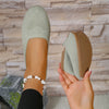 Breathable Slip-On Women's Flats Comfortable Soft PU Sole Casual Anti-Slip Shoes Plus Size