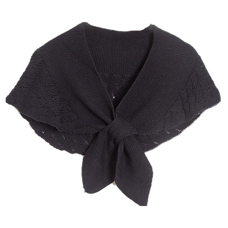 Lightweight Openwork Yarn Shawl - Women's Polyester Casual Wrap, Machine Washable Layering Scarf