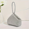 Mini Glitter Rhinestone Clutch Purse, Sparkle Wristlet Handbag for Wedding, Festival & Party