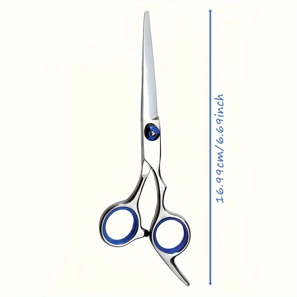 6-Inch (15 cm) Professional Hair Cutting Scissors - Sharp Salon Barber Texturizing Shears, Ambidextrous Ergonomic Handle