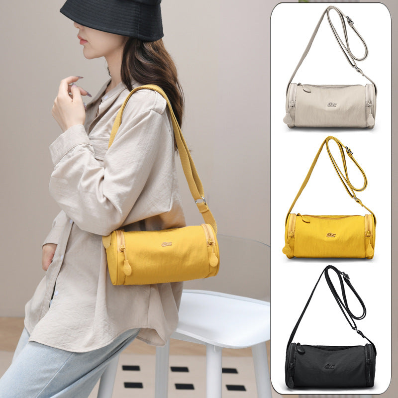 Versatile Women's Bucket Bag – Large Capacity Convertible Crossbody & Shoulder Bag, Lightweight Polyester, 4 Colors