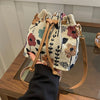 Elegant Floral Bucket Bag for Women – Ethnic Boho Drawstring Handbag for Travel & Work