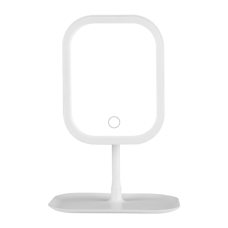 LED Lighted Makeup Mirror – Touch Control, 3 Light Modes, Foldable Portable Vanity & Travel Mirror with Rechargeable USB Battery