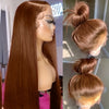 13x4 HD Lace Front Wig 180% Density Women's Long Straight Heat-Resistant Synthetic Fiber Glueless Pre-Plucked Hairline