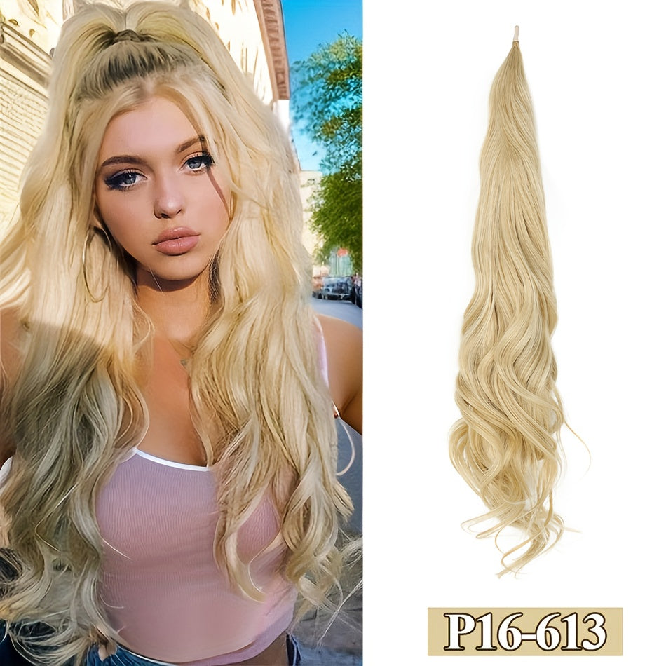 32-Inch (81 cm) Wrap-Around Curly Wavy Ponytail Extension Long Flexible Hairpiece for Women