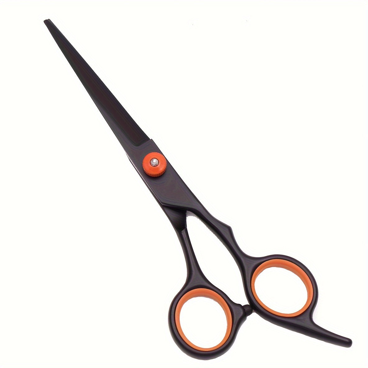 Left-Handed Professional Hair Scissors — Japanese Stainless Steel, Ergonomic Orange Accent, 5 cm (2.0 in) Blade, Texturizing for Fine & Wavy Hair