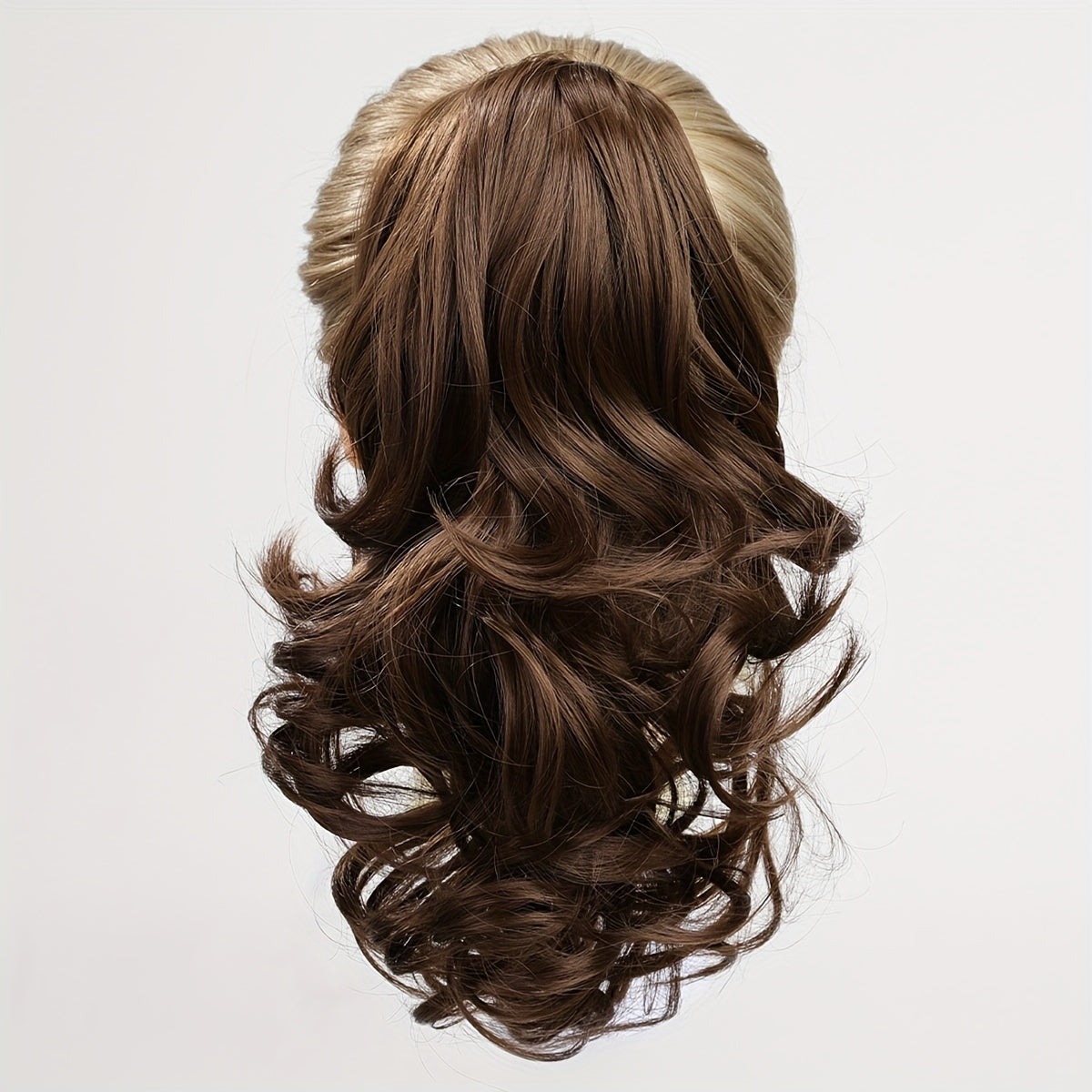 12-Inch (30 cm) Voluminous Loose Wave Synthetic Ponytail Wig – Heat-Resistant Claw Clip, Blonde & Multi-Color Options