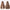 22-Inch (56 cm) Long Straight Synthetic Wig with Bangs – High-Density Heat-Resistant Brown Hair for Women, Beginner-Friendly