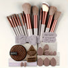Soft Fluffy Makeup Brush Set – Professional Foundation, Powder & Eyeshadow Kabuki Blending Brushes