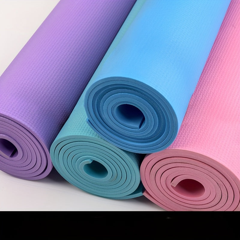 3mm EVA Yoga Mat - Non-Slip Moisture-Resistant Exercise Mat for Yoga, Pilates & Home Gym (Pink/Purple/Blue)