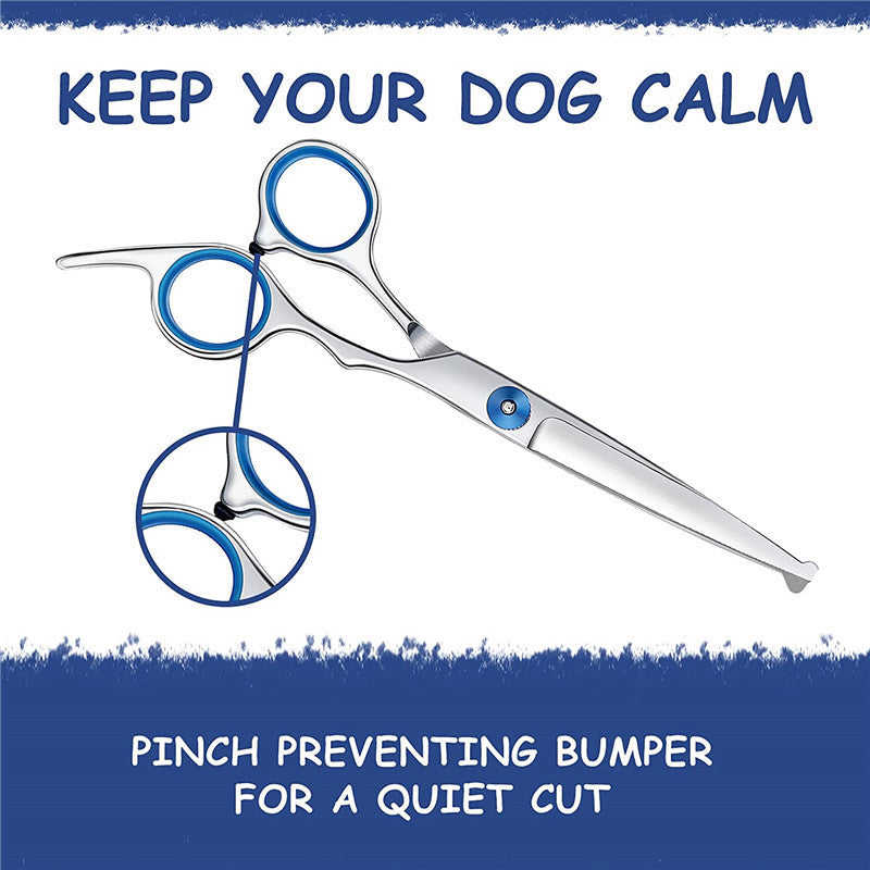 Professional 6-Inch (15 cm) Hairdressing Scissors – 3Cr13 Hypoallergenic Thinning & Cutting Shears with Ergonomic Blue Handles, Unisex Salon & Home Barber Tools