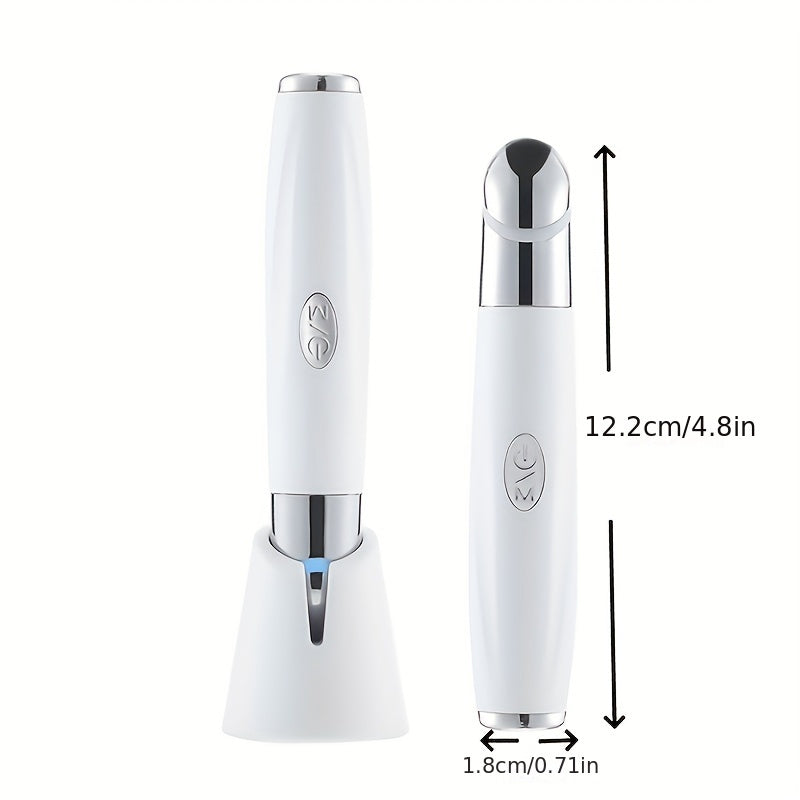 Rechargeable Vibration Eye Massager Pen - Portable Eye & Facial Massage Stick