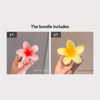 Elegant Flower Hair Clip – Semi-Transparent Anti-Slip Grip for Bridal, Beach & Everyday Wear