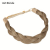 Adjustable Handmade Braided Headband – Natural High-Temp Fiber Hairband for Women
