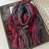 Women's Gradient Scarf Pastel Pink to Purple Ombre Lightweight Woven Wrap Boho Elegant Shawl for Casual & Formal Outfits