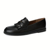 Women's Retro Tassel Loafers – Slip-On Cushioned Insole & Non-Slip Rubber Sole, All-Season Brown