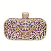 Hollow Rhinestone Flower Box Clutch – Women's Evening Bag for Wedding, Prom & Party