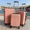 3-Piece ABS Hard Shell Luggage Set – 20/24/28 Inch (22/26/28 x 35/40/48 x 55/65/75 cm) with Telescoping Handle, Combination Lock & In-line Skate Wheels