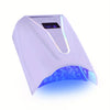 Cordless Rechargeable 128W Nail Curing Lamp — 4 LCD Timers, Auto Sensor & Spacious Interior for All Hand Sizes | Gradient Purple Pink Gold Black White Mermaid