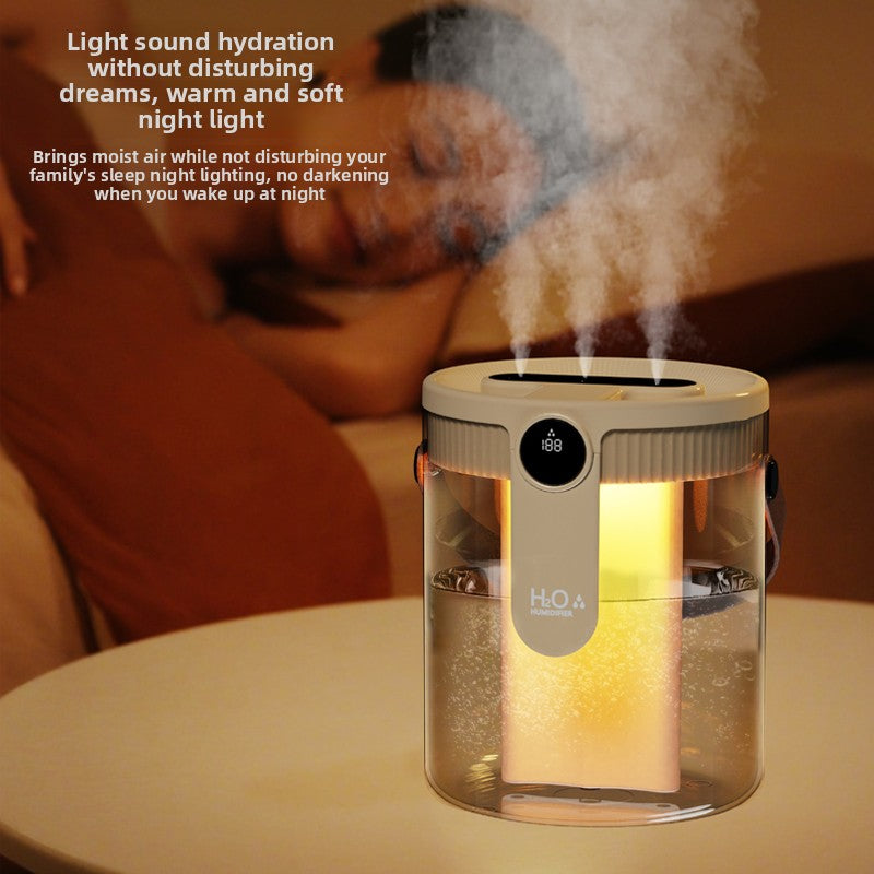 Mini USB Humidifier & Aromatherapy Diffuser — Quiet Portable Mist Sprayer, USB-Powered, Push Button, Compact for Home Bedroom Car