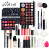 All-in-One Makeup Kit — Eyeshadow, Blush, Foundation, Concealer, Powder & Lipstick with Brush | Beginner Cosmetic Set