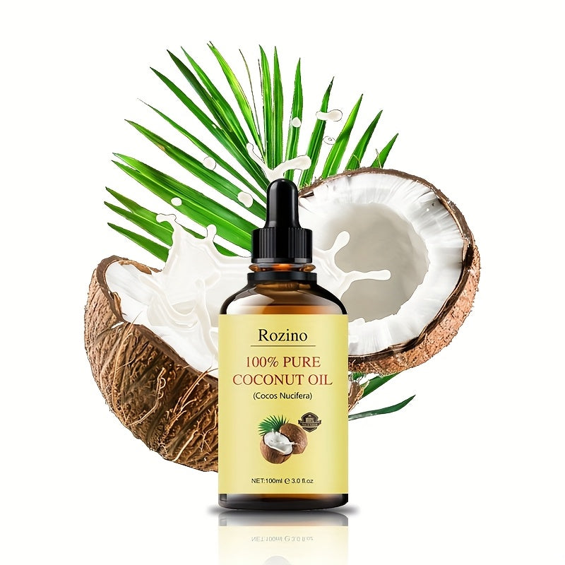 Coconut Oil Moisturizing Skin & Hair Oil for Massage, Gua Sha, Face, Body, Nails & Eyelashes