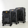 3-Piece Frosted Luggage Set 20/24/28 in (51/61/71 cm) Spinner Suitcases with Combination Lock, Telescopic Handle & 360° Wheels - Travel Luggage for Men and Women