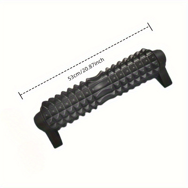 Textured Foam Roller for Muscle Relief – Soft EVA Stability Trainer Massage Roller (Black, Pink, Blue)