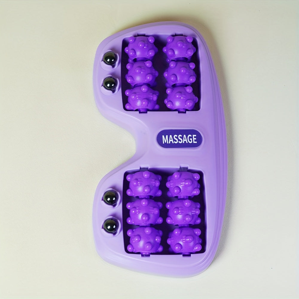 ZMDN Foot Roller Massager with Large Acupressure Balls — Ergonomic Plastic Foot Spa for Reflexology & Lower Leg Massage