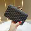 Rhinestone Clutch Purse – Sparkling Black Crossbody Clutch with Detachable Strap & Snap Closure for Weddings & Parties