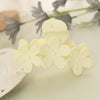 Bohemian Flower Hair Claw Clip - Solid Color Plastic Ponytail Hair Clip for Women